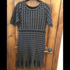 Taylor Flounce Hem Sweater Dress So Cute!!! Black and Taupe